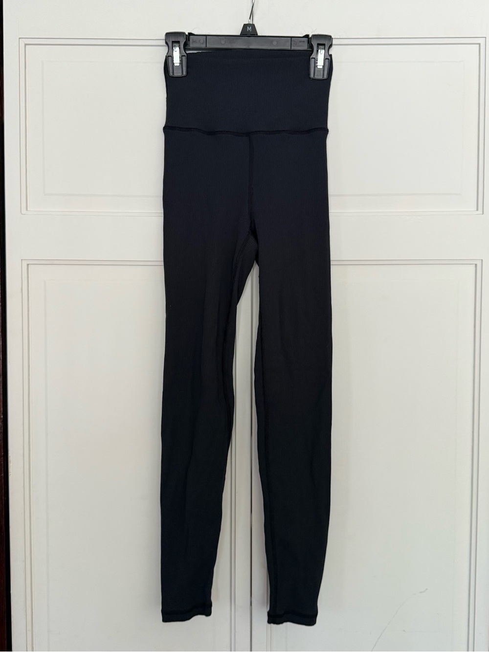 Offline by Aerie Black High Waisted Ribbed Leggings size Small